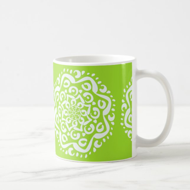 Caneca De Café Limão Mandala (Direita)