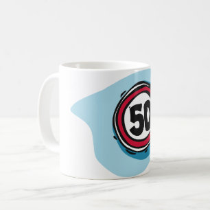 Caneca De Café Limite de velocidade 50 Mug