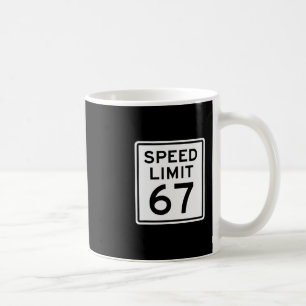Caneca De Café Limite de Velocidade 67 Meme Brainrot 6 7 6-7 Seis