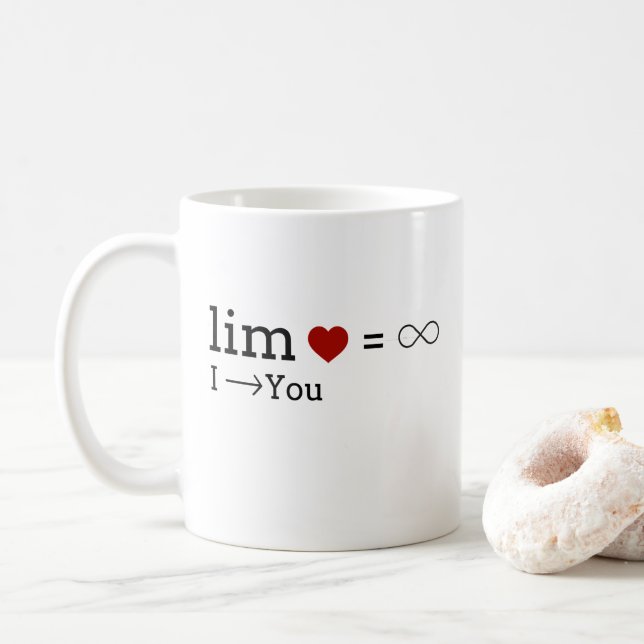Caneca De Café Limite do amor (Com Donut)