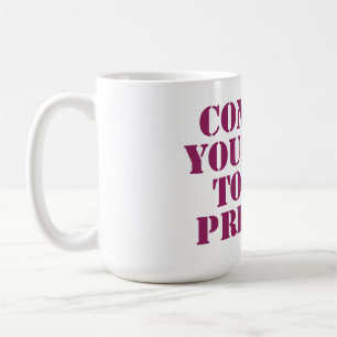 Caneca De Café Limite-se à citação motivacional presente
