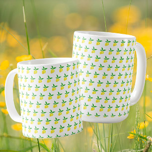 Caneca De Café Limões Amarelos