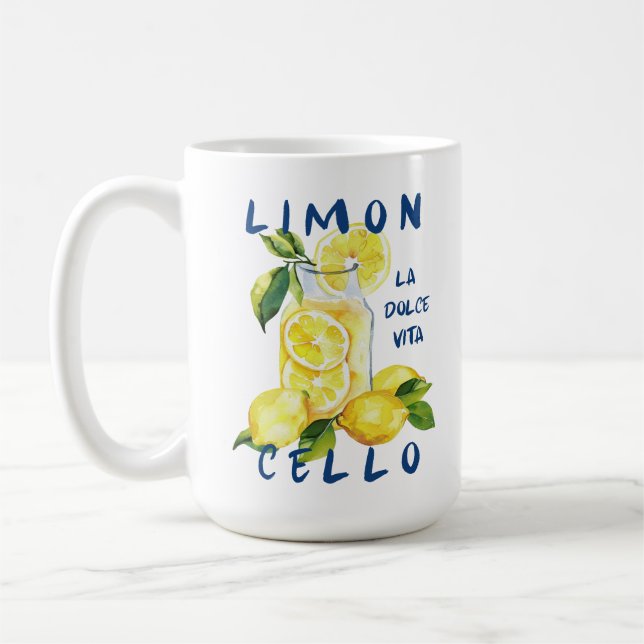 Caneca De Café Limoncello La Dolce Vita  Italy Lover (Esquerda)