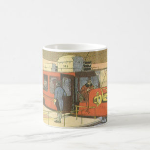 Caneca De Café Limousine de Helicóptero de Avião de Ficção Cientí