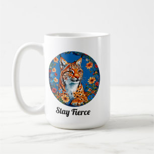 Caneca De Café Lince Animal Selvagem Feroz Natureza Vida Selvagem