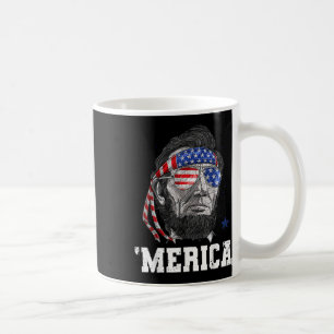 Caneca De Café Lincoln 4 De Julho Merica Men Women American Flag