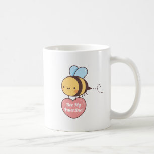 Caneca De Café Linda Abelha Meu Valentim Seja Meu Valentim