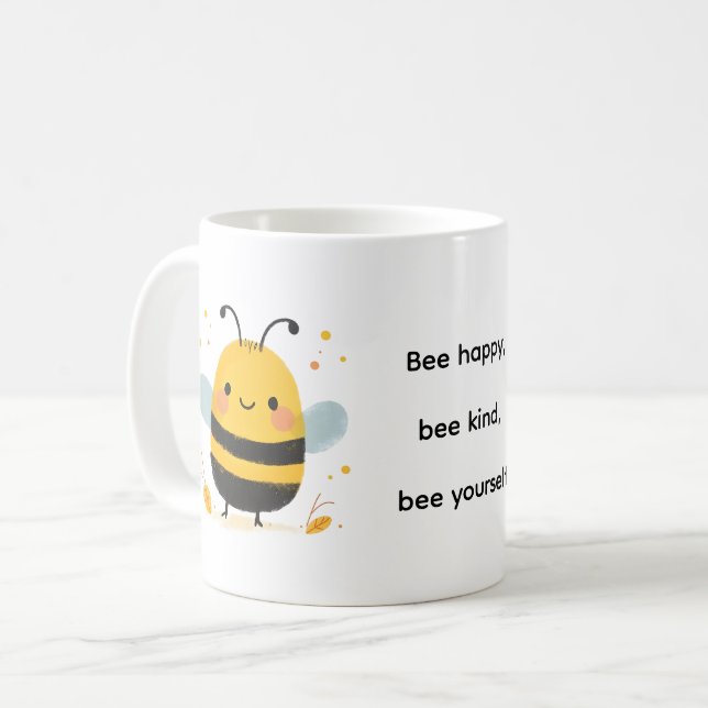Caneca De Café Linda Abelhinha (Frente Esquerda)