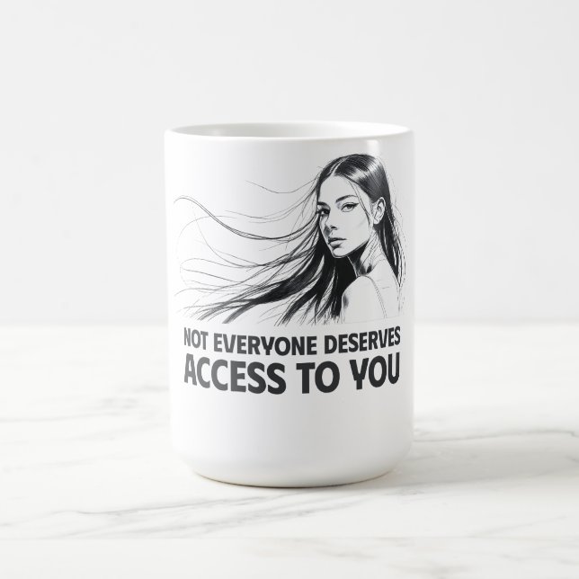 Caneca De Café Linda Arte Feminina - Que Te Merece (Centro)