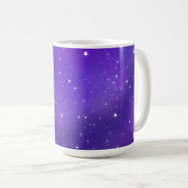 Caneca De Café Linda Arte Roxa da Galáxia do Céu Estrelado