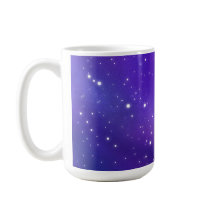Linda Arte Roxa da Galáxia do Céu Estrelado