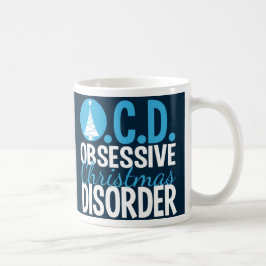 Caneca De Café Linda árvore de Natal Azul