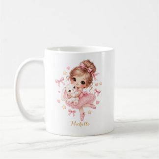 Caneca De Café Linda Bailarina Princesa Personalizada Doce