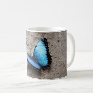 Caneca De Café Linda Borboleta Azul