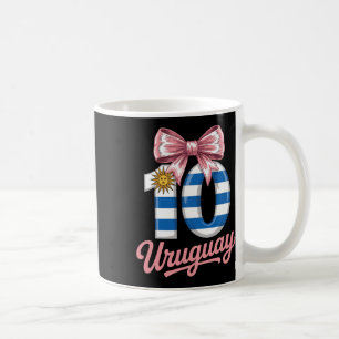 Caneca De Café Linda camisola de futebol número 10 do Uruguai par