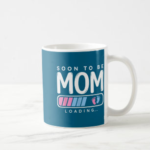 Caneca De Café Linda Futuramente Mãe Engraçado Nova Mãe Anúncio d