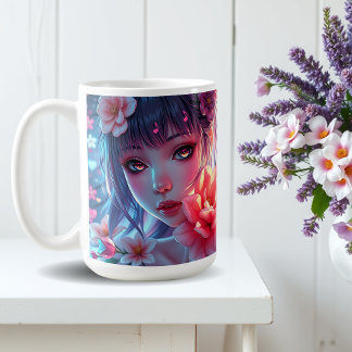 Caneca De Café Linda Garota de Animação - Palhaçada