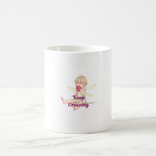 Caneca De Café Linda Garota de Anime Chibi Fada Continua Crescend