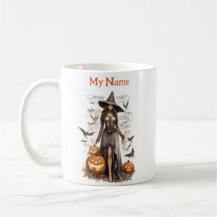 Caneca De Café Linda garota encantada: Copa de Bruxas de Hallowee