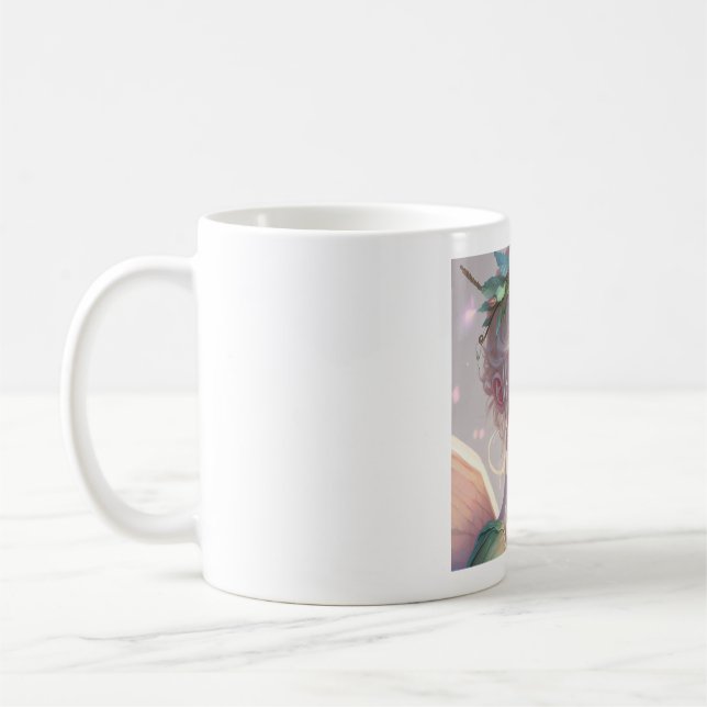 Caneca De Café Linda garota loira Fada. (Esquerda)