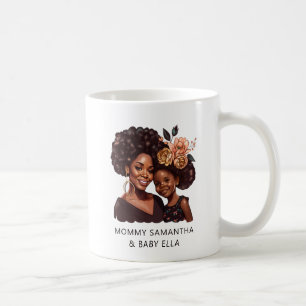 Caneca De Café Linda mãe negra e filha (10)