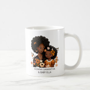 Caneca De Café Linda mãe negra e filha (16)
