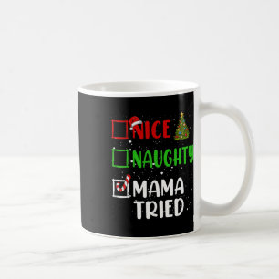 Caneca De Café Linda Mama Malvada Triu Lista de Natal Xma