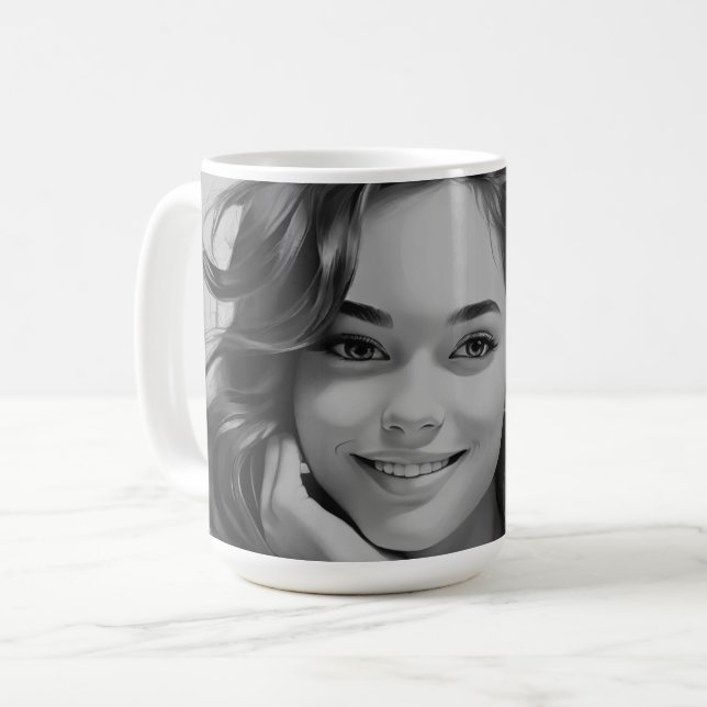 Caneca De Café Linda Mug (Frente Esquerda)