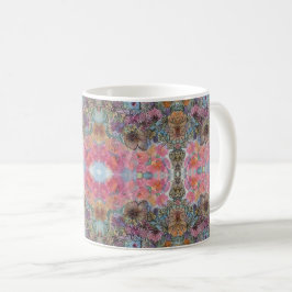 Caneca De Café Linda pintura de aquarela Chic Flower Garden