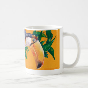 Caneca De Café Linda pintura de pássaro tucano