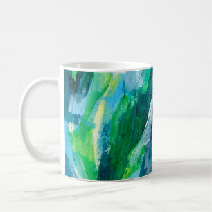 Caneca De Café Linda pintura mestiça. Tendy hand painte