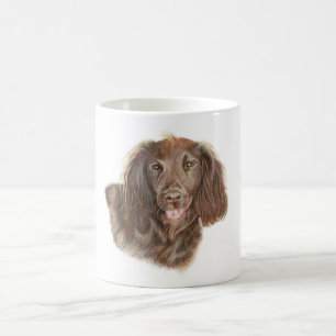 Caneca De Café Linda pintura trabalhando com coquetel Spaniel