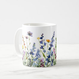 Caneca De Café Linda Primavera Meadow Flowers Wrap