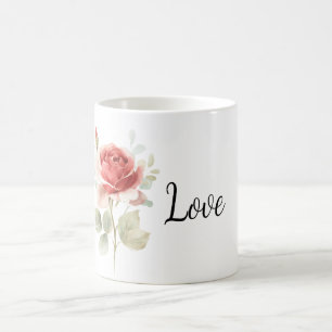 Caneca De Café Linda Rosa Vermelha