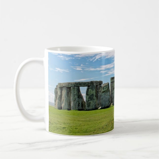 Caneca De Café Linda Stonehenge Sculture-Wiltshire, Inglaterra (Esquerda)