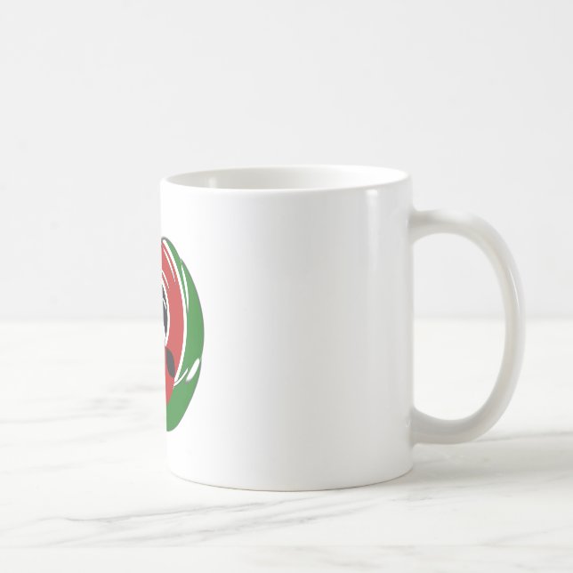 Caneca De Café Linda Tapeçaria no Quênia: Borboleta da Bandeira M (Direita)