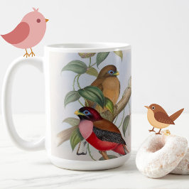 Caneca De Café Linda Vintage Bird Illustration Mug