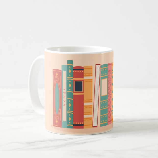 Caneca De Café Lindas Espinhagens de Livros (Frente Esquerda)