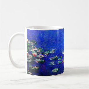 Caneca De Café Lindas Nenúfares Vintage por Claude Monet