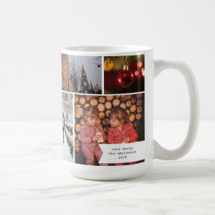 Caneca De Café Lindíssimo Presente de Natal com Múltiplas Fotos e