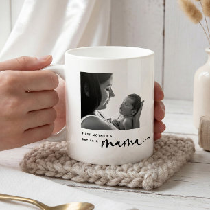 Caneca De Café Lindo 1º Dia das Mães, Mamãe Colagem de Fotos