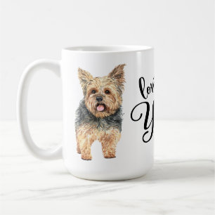 Caneca De Café Lindo cachorrinho Yorkshire Terrier Amor pelo meu