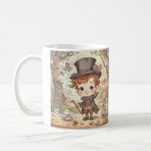 Caneca De Café Lindo Chapéu Louco Arte Caprichosa da Floresta do 