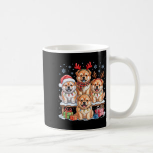 Caneca De Café Lindo Chow Chow Natal Cachorrinhos Amantes de Cães