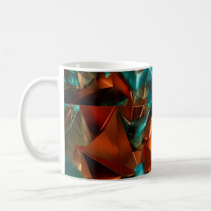Caneca De Café Lindo, elegante, fundo abstrato com metal