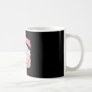 Caneca De Café Lindo furão arco-íris floral engraçado para homens