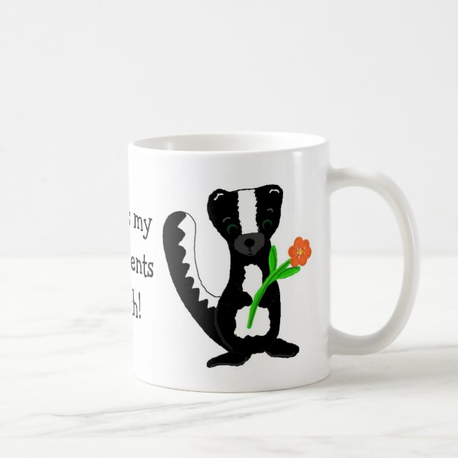 Caneca De Café Lindo Gambá com Dito (Direita)