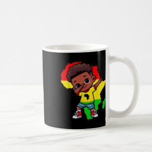Caneca De Café Lindo Garoto Dabbing Mês da História Negra Criança