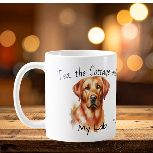Caneca De Café Lindo Golden Retriever Personalizado