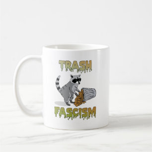 Caneca De Café Lindo Guaxinim Retro - Fascismo Lixo